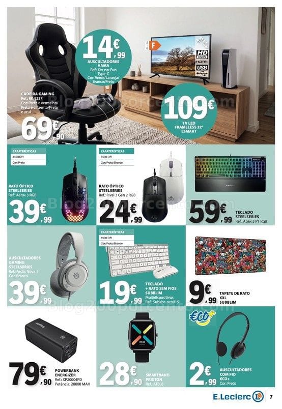 Antevisão Folheto E-LECLERC Bazar Promoções de 22 outubro a 4 novembro